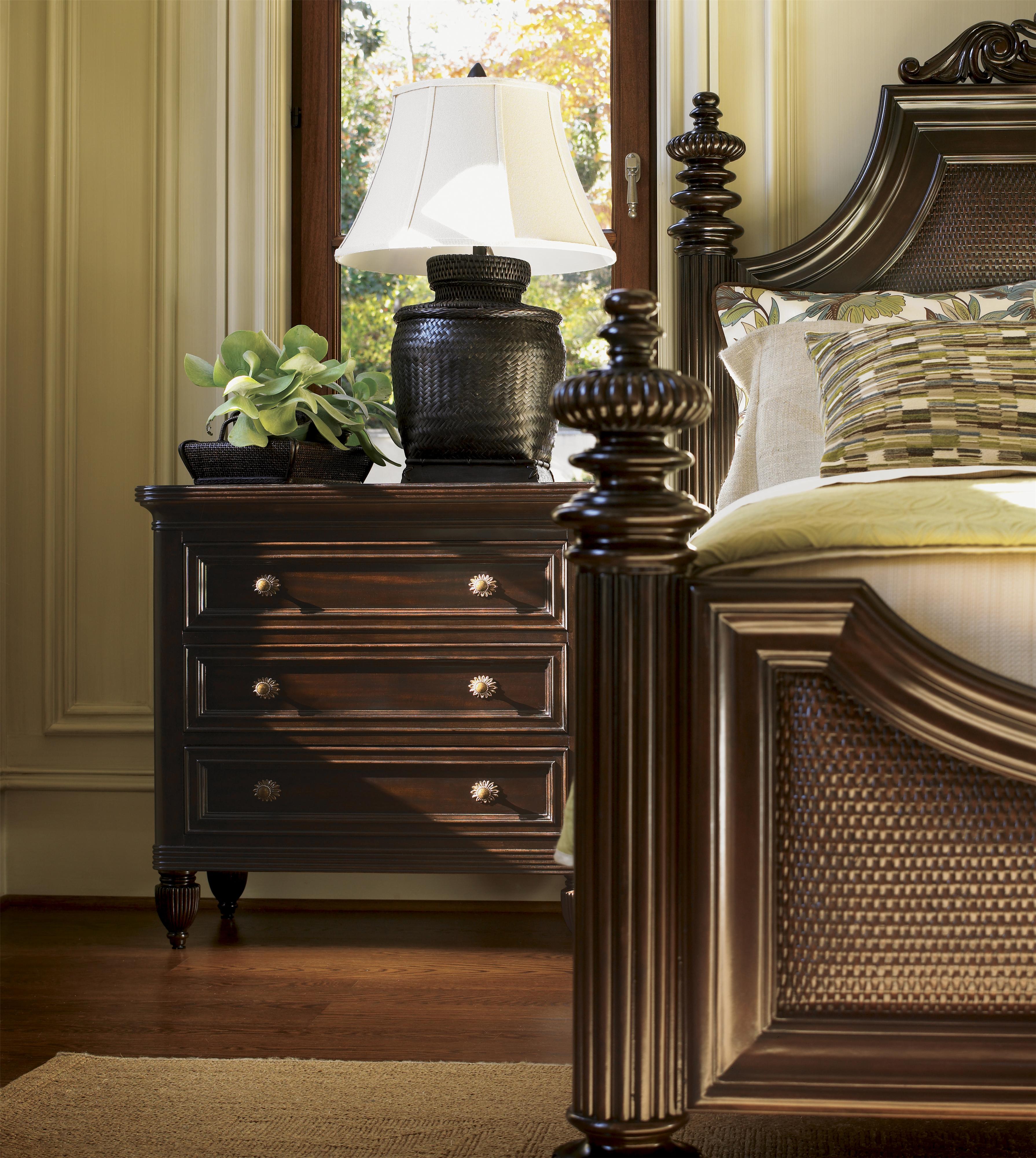 Tommy Bahama Home Royal Kahala ThreeDrawer Orchid Nightstand Wayside